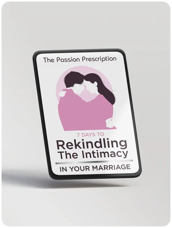 Rekindling the Intimacy in Your Marriage: The Passion Prescription e-book cover shown on a tablet