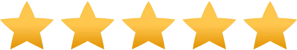 Row of five gold stars